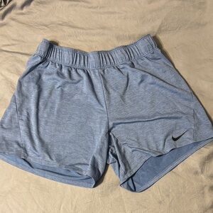 Nike Women's Light Blue Athletic Shorts